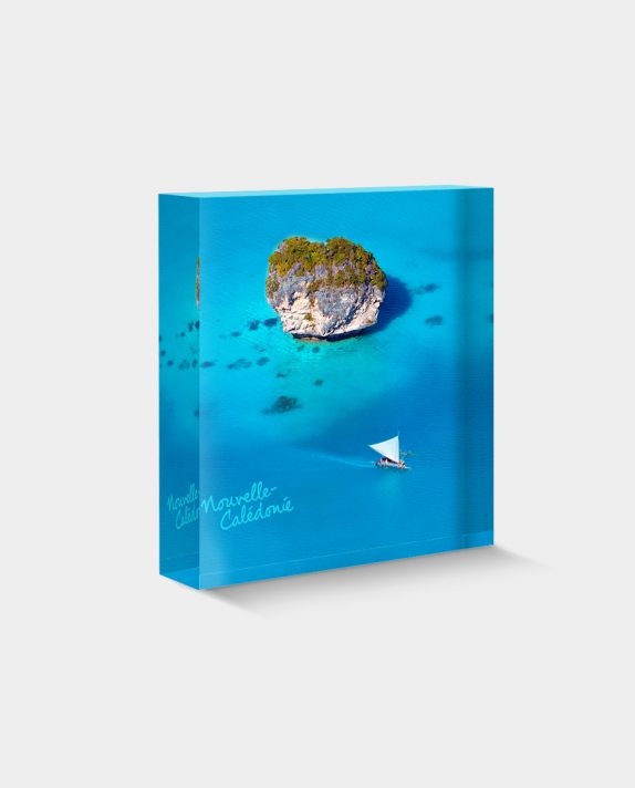 BLOC-DÉCO N°03 - Pirogue en Baie d'Upi, Ile des Pins