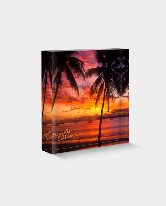 BLOC-DÉCO N°35 - Coucher de soleil sur Kuto, Ile des Pins