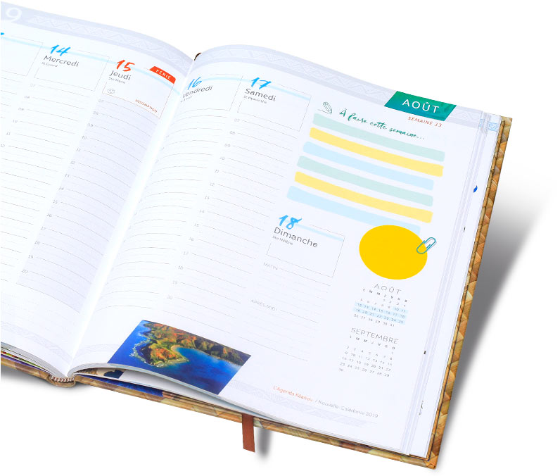 Agenda Kéanou Bureau 2019 Nouvelle-Calédonie