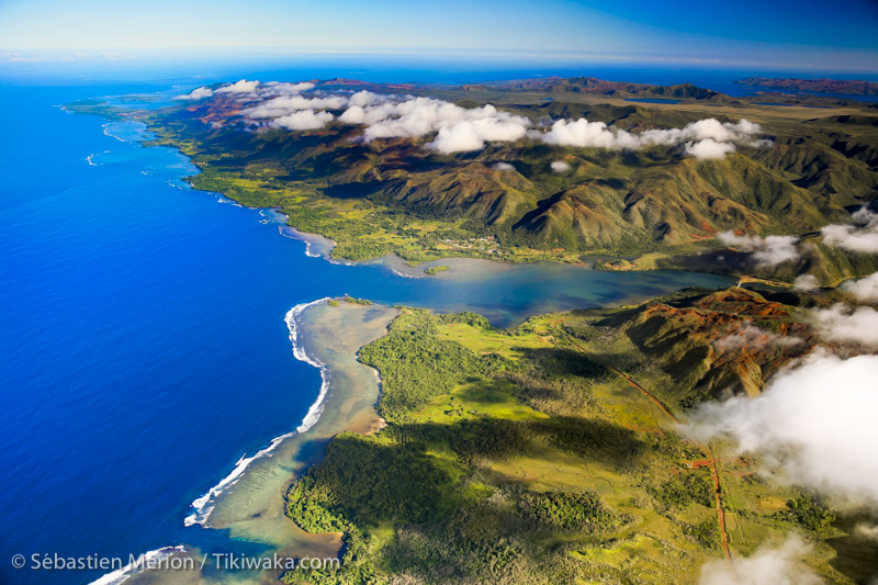Mouth of Yate river and bay of Yate, south New Caledonia