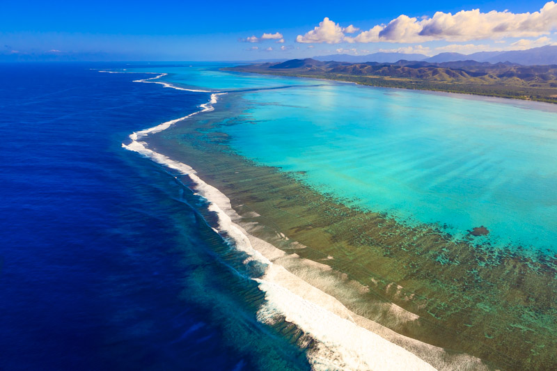Poe lagoon in Bourail, New Caledonia