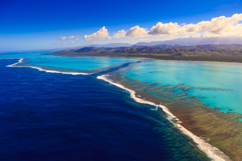 Poe lagoon in Bourail, New Caledonia